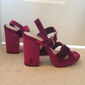Maroon Suede Shoes